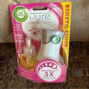 Air Wick Pure Fragrance Warmer with Refill Tropical Flowers New